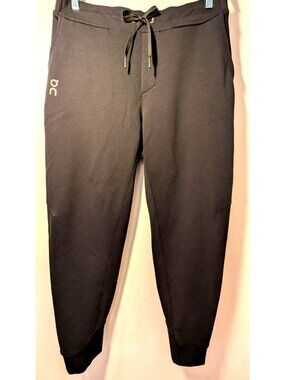 Run On Clouds Black Men's Sweatpants, Size Large